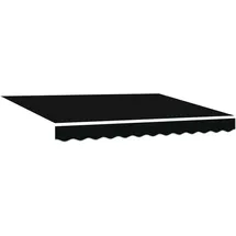vidaXL Automatische einziehbare Markise 350 x 250 cm schwarz