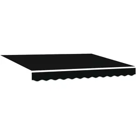 vidaXL Automatische einziehbare Markise 350 x 250 cm schwarz