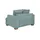 Soho Sessel Franka Webstoff 136 x 87 x 103 cm Grün mit Kissen