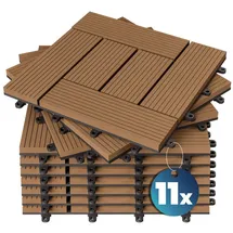 DEUBA WPC Casaria Mosaik terrakotta 30 x 30 cm 11 St.