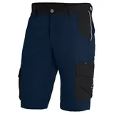 Premium Arbeitsshorts THEO "Twill 300" - 72 - marine/schwarz