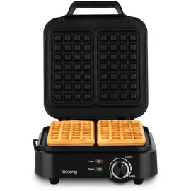 h.koenig GFX420 Waffelmaker Schwarz