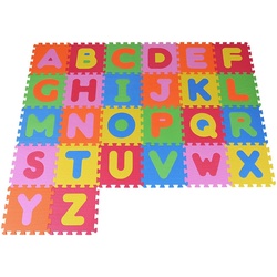 Knorrtoys® Puzzle Alphabet, 26 Puzzleteile, Puzzlematte, Bodenpuzzle bunt