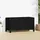 furnicato Gartentruhe 121 x 55 x 64 cm Schwarz