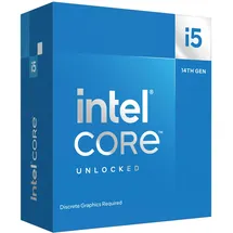 Intel Core i5-14600KF 6C+8c/20T 3.50-5.30GHz Boxed ohne Kühler - BX8071514600KF