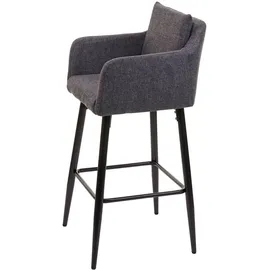 MCW Barhocker H93 2er-Set 2er Set Stoff/Textil Dunkelgrau