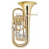 Lechgold Supreme EU-310L Euphonium - Stimmung: Bb - aus Messing - Edelstahl-Ventile - inkl. Trolley-Leichtkoffer - Klarlackiert