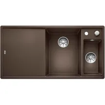 Blanco Axia III 6 S-F rechts cafe + Excenterbetätigung + InFino + Holzschneidbrett