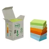 Post-it Haftnotizen Recycling, 38 x 51 mm, 6-farbig