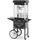 Royal Catering Popcornmaschine mit Wagen Retro-Design Fun Kitchen, schwarz