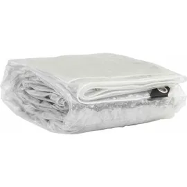 vidaXL Transparente Plane mit Ösen 4x5 m PVC