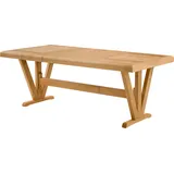 xl moebel gmbh Esszimmertisch 100 x 80 x 200 cm braun