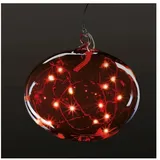 Krinner Lumix Light Ball L rot Christbaumkugel