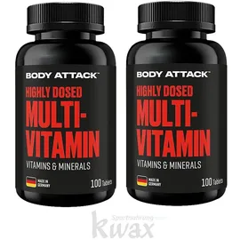 Body Attack Multivitamin - 100 Tabletten