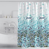 GONOVE Duschvorhang für Badezimmer 240 x 200 cm Schimmelresistent Dicke Polyester Stoff Abstract Duschvorhang Liner Wasserdichter langer Badevorhang mit Haken, waschbar und gewogen Saum