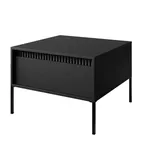 Lukmebel Lookway Couchtisch, Schwarz, Holzwerkstoff, 68x48.4x68 cm, Wohnzimmer, Wohnzimmertische, Couchtische