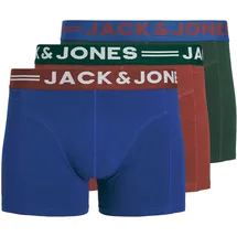 JACK & JONES JACLICHFIELD TRUNKS 3er Pack Fired Brick / Scarab / Sodalite Blau XL