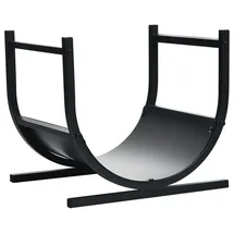 Costway Kaminholzregal 40 x 34 x 36 cm schwary