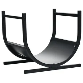 Costway Kaminholzregal 40 x 34 x 36 cm schwary