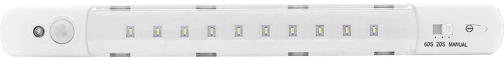 Unterbaulichtleiste LED Bewegungsmelder, Batterie, weiß, 260mm,IP20 REV