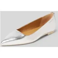 Marc O'Polo Ballerinas aus edlem Lammleder, Silber, 36