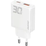 DUDAO GaN A30EU 30W USB-A / USB-C Wandladegerät Weiß