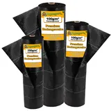 Aquagart Bodengewebe Unkrautfolie 180m2 1m breit schwarz