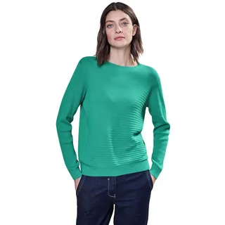 CECIL Pullover mit Rippstrukturmix - M