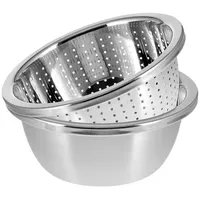 Gräwe Seiher und Schüssel Set Edelstahl Ø 20 cm