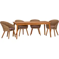 ACAMP Atacama Set 5-tlg. Tisch 180 x90 x 76 cm teak