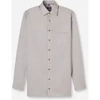 Olymp Langarmhemd Luxor modern fit, New-Kentkragen. fein gemustert braun 43