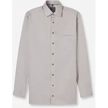 Olymp Langarmhemd Luxor modern fit, New-Kentkragen. fein gemustert braun 43