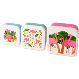 Puckator Set of 3 Lunch Boxes - Flamingo Design by