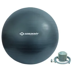 Schildkröt-Fitness - Gymnastikball 75 cm, phthalatfrei, mit Ballpumpe, anthrazit