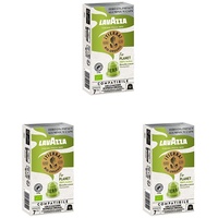 Lavazza Tierra For Planet Bio-Organic, Arabica-Bohnen mit schokoladigem Aroma, 10 Kapseln, Nespresso kompatibel (Packung mit 3)