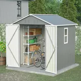 Geräteschuppen Metall 2.9m2 Garten Gerätehaus Gartenhaus mit Fenster stabil