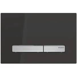 Geberit Sigma50 Betätigungsplatte eckig verchromt/schwarz