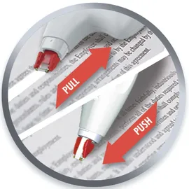 PRITT Korrekturroller Eco Flex, seitliche Anwendung, sofort überschreibbar, Bandlänge 10 m, Bandbreite 4,2 mm, Spar-Set mit 5 Rollern, 9H PRKEB VS weiß