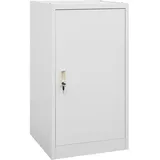 vidaXL Sattelschrank Hellgrau 53x53x105 cm Stahl