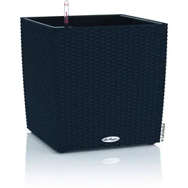 LECHUZA Cube Cottage 40 Komplettset 40 x 40 x 40 cm graphitschwarz