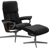 Stressless Stressless® Fußhocker »Admiral«, mit Cross Base, Größe M & L, Holzakzent Braun schwarz