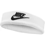 Nike Classic Wide Terry Stirnband - White / Black - One Size