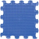 ORTOTO Einzelne sensorische Massagematte, Puzzlematte, orthopädisch, manuelle Massagematte (Spikes, Marineblau)