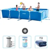 Rechteckiger Frame Pool - 450x220x84 Cm - 4-teilig  S21258