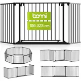 Bomi Türschutzgitter Milo 100–525 cm Schwarz