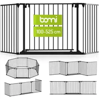 Bomi Türschutzgitter Milo 100–525 cm Schwarz