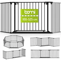Bomi Türschutzgitter Milo 100–525 cm Schwarz