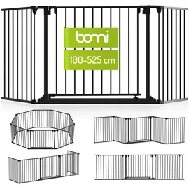 Bomi Türschutzgitter Milo 100–525 cm Schwarz