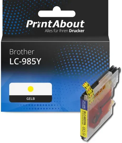 Druckerpatrone kompatibel mit Brother LC-985Y - Gelb