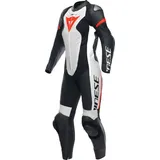 Dainese Motorradkombi Grobnik S26 1-Teiler perforierte Damen Motorrad Lederkombi Ellenbogenprotektoren enthalten,Hüftprotektoren enthalten,Kniepro rot|schwarz 46